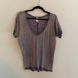 Free People Distressed Tshirt